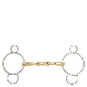 Σίδερο αλόγου διπλής θραύσης Mors pessoa BR Equitation Soft Contact image-0