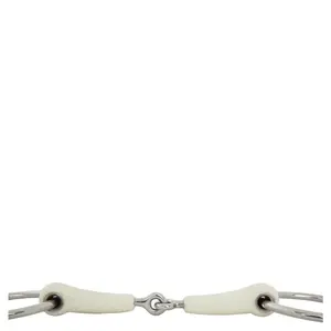 Double snaffle bits for horses BR Equitation Combo Comfort image-1