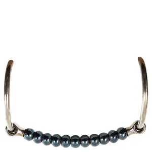 Straight bit for horses BR Equitation Equitation Sweet Iron Cherry Roller image-0