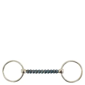 Straight bit for horses BR Equitation Equitation Sweet Iron Cherry Roller image-0