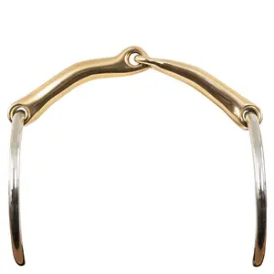 Mors simple pour cheval brisure courbé BR Equitation Soft Contact image-1