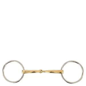 Mors simple pour cheval brisure courbé BR Equitation Soft Contact image-0