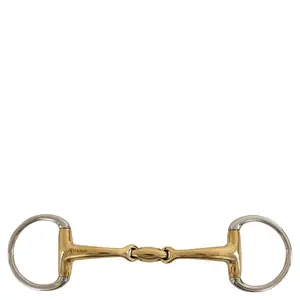Curved olive bit for double-breasted horses BR Equitation Soft Contact