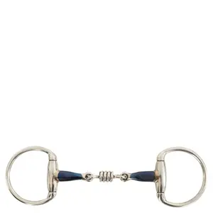 Double snaffle bit for horses in rolls BR Equitation image-1