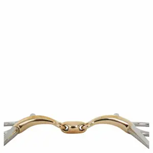 Mors à aiguille pour cheval double brisure BR Equitation image-1