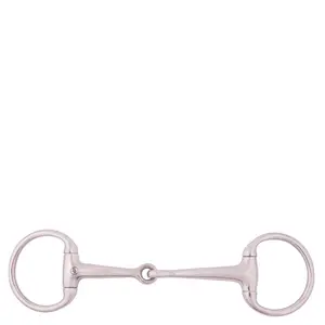 Bocado simple para caballos en acero inoxidable macizo BR Equitation image-0
