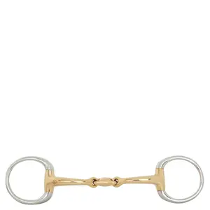 Mors de filet double brisures pour cheval BR Equitation Soft Contact image-0