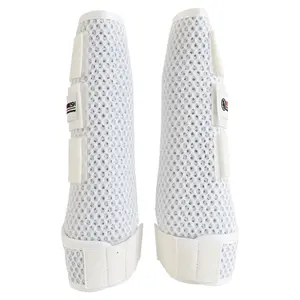 Gesloten scheenbeschermers voor paarden van flexibele mesh BR Equitation image-1