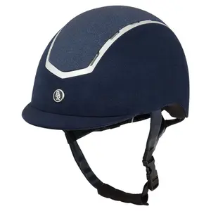 Capacete de equitação em microfibra sigma para mulher com parte superior em lantejoulas BR Equitation VG1 image-0
