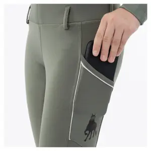 Reitleggings Full Grip Sitz Silikon Mädchen BR Equitation Diwa image-3