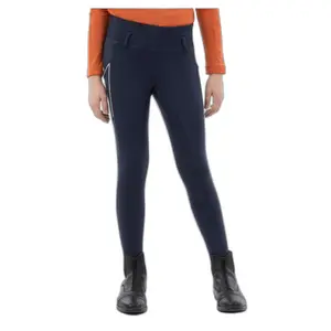 Reitleggings Full Grip Sitz Silikon Mädchen BR Equitation Diwa image-0