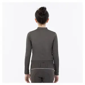 Camiseta de equitación 1/2 cremallera infantil BR Equitation Dinthe image-1