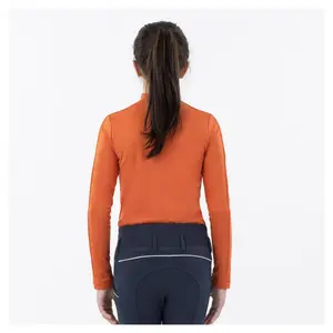 Camiseta de equitación 1/2 cremallera infantil BR Equitation Dinthe image-1