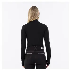 Camiseta de equitación 1/2 cremallera mujer BR Equitation Dewie image-1