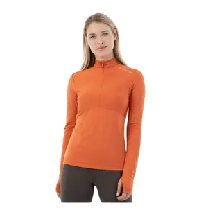 Camiseta de equitación 1/2 cremallera mujer BR Equitation Dewie image-0