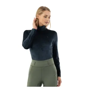Maglione a collo alto in velluto donna BR Equitation Fayah image-0