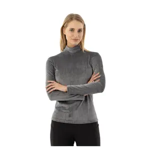 Maglione a collo alto in velluto donna BR Equitation Fayah image-0