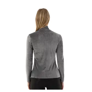 Maglione a collo alto in velluto donna BR Equitation Fayah image-1