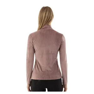 Maglione a collo alto in velluto donna BR Equitation Fayah image-1