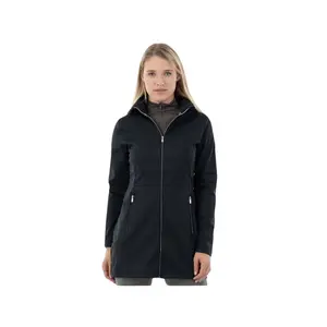 Wasserdichte Softshelljacke mit Kapuze, lang, Frau BR Equitation Daphne image-0
