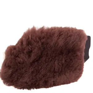 Schapenvacht handschoenen voor eenzijdige verzorging BR Equitation image-0