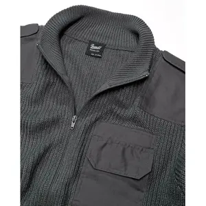 Zipped knit cardigan Brandit BW image-1