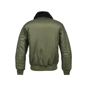 Casaco com colarinho de pele Brandit MA1 image-1