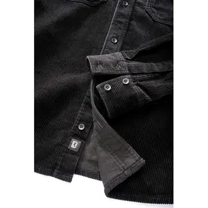 Chemise classique manches longues en velours Brandit image-3