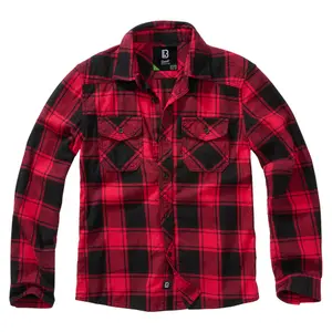 Kariertes Langarmhemd für Kinder Brandit