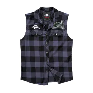 Sleeveless check shirt Brandit Ozzy image-0
