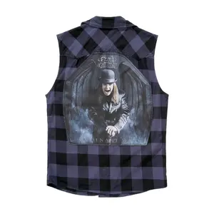Sleeveless check shirt Brandit Ozzy image-1