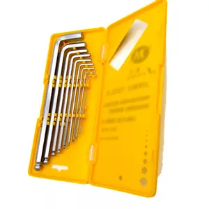 Set van 9 inbussleutels met kogelkop Brazoline image-0