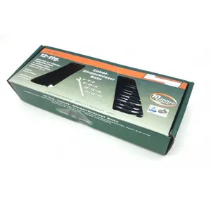 Conjunto de 12 chaves combinadas de boca e de anel Brazoline image-2