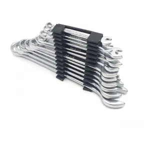 Conjunto de 12 chaves combinadas de boca e de anel Brazoline image-1