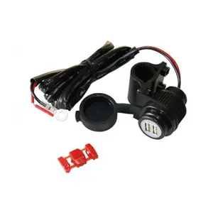 Διπλή πρίζα USB στερέωσης στο τιμόνι Brazoline image-0