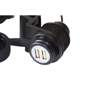 Διπλή πρίζα USB στερέωσης στο τιμόνι Brazoline image-1