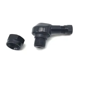 Válvulas de rueda atornillables acodadas de aluminio Brazoline (x10)