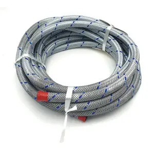 Motorrad Benzinschlauch aus verzinktem Metallgeflecht und Draht Brazoline image-0