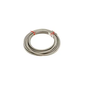 High-quality braided stainless steel motorcycle fuel hose Brazoline image-0
