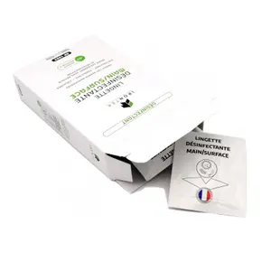 Caja de 20 toallitas limpiadoras hidroalcohólicas Brazoline Irontek image-1