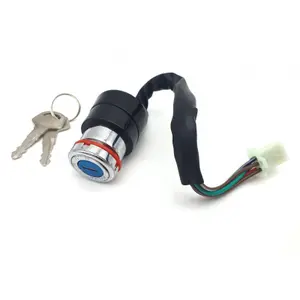 Interruptor da chave da moto + tampa do depósito de combustível Brazoline Suzuki GN 125 image-0