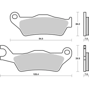 Motorcycle brake pads Brembo Piaggio 50 Typhoon 18 image-0