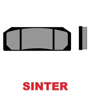 Sintered motorcycle brake pads Brenta image-0