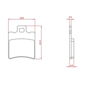 Organic motorcycle brake pads Brenta