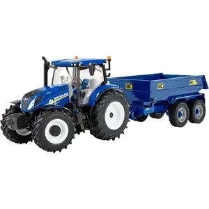 Jogos de carros - new holland t6 + nc trailer Britains Farm Toys