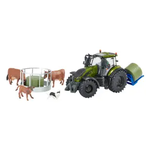 Set auto - set valtra verde oliva metallizzato Britains Farm Toys