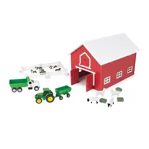 Building sets - john deere farm set with barn Britains Farm Toys image-0