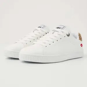 Union Jack logo trainers for kids British Knights Mist image-1