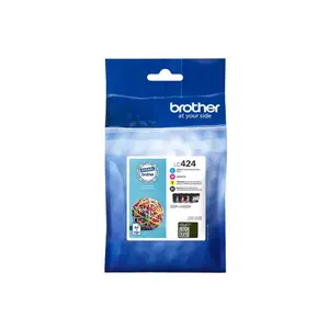 Lot de 4 cartouches d'encre Brother LC-424 - BK Y C M image-2