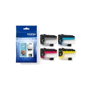 Lot de 4 cartouches d'encre Brother LC-424 - BK Y C M image-1